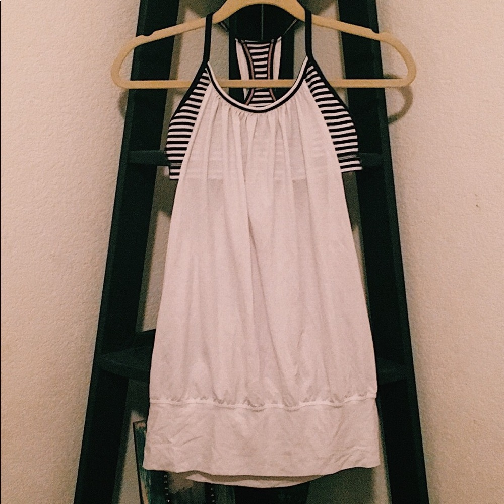White lulu lemon workout tank